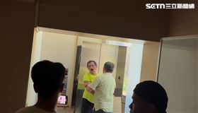 ▲趙少康致詞時有民眾抗議。（圖／翻攝畫面）