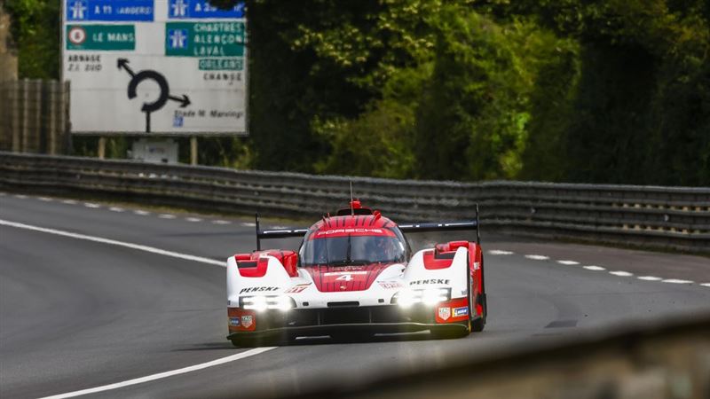 保時捷963賽車備戰利曼24耐。(Porsche提供)