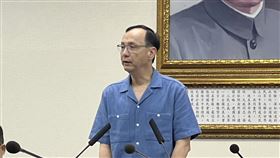 ▲0611國民黨中常會黨主席朱立倫致詞。（圖／記者蘇晏男攝影）