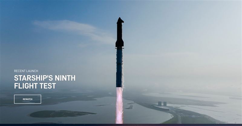 NASA報告揭示，已有逾五百顆「星鏈」衛星墜入大氣層，太陽活動增強導致磁暴頻發，成為衛星墜落主因之一，未來如何改良低軌衛星設計，將是全球衛星網路布局關鍵，切入Space x和AWS製程的昇達科身價躍升。（圖／翻攝自SpaceX網站）