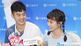 陳詩媛、王齊麟宣布登記結婚後首露面。（圖／記者趙于瑩攝影）