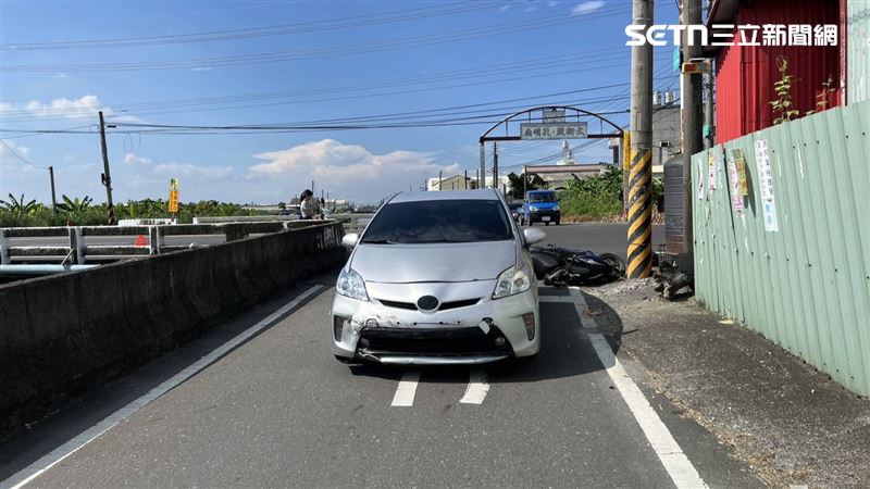 死者為22歲曹姓男大生,因騎車跟轎車發生碰撞,重傷不治。(圖/翻攝畫面)