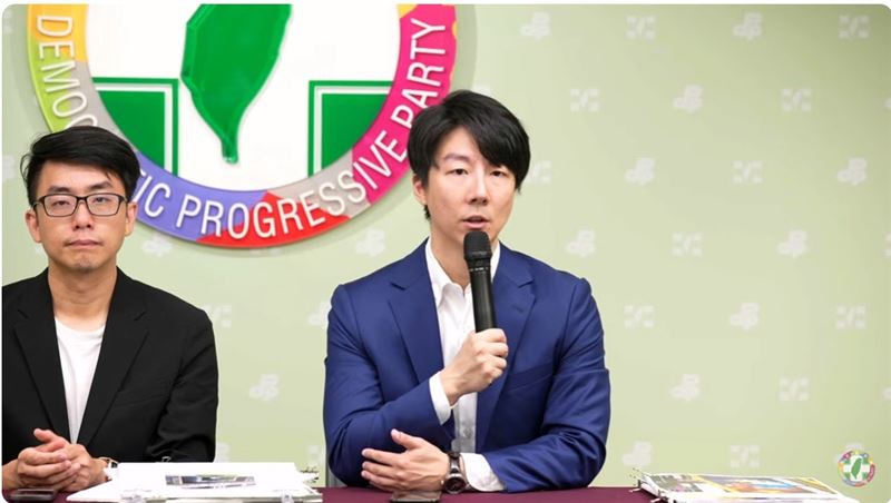  民進黨發言人吳崢今(12)日表示,「朱立倫你愛的是哪一國?是中華民國呢?還是中華人民共和國呢?」(圖/翻攝畫面)