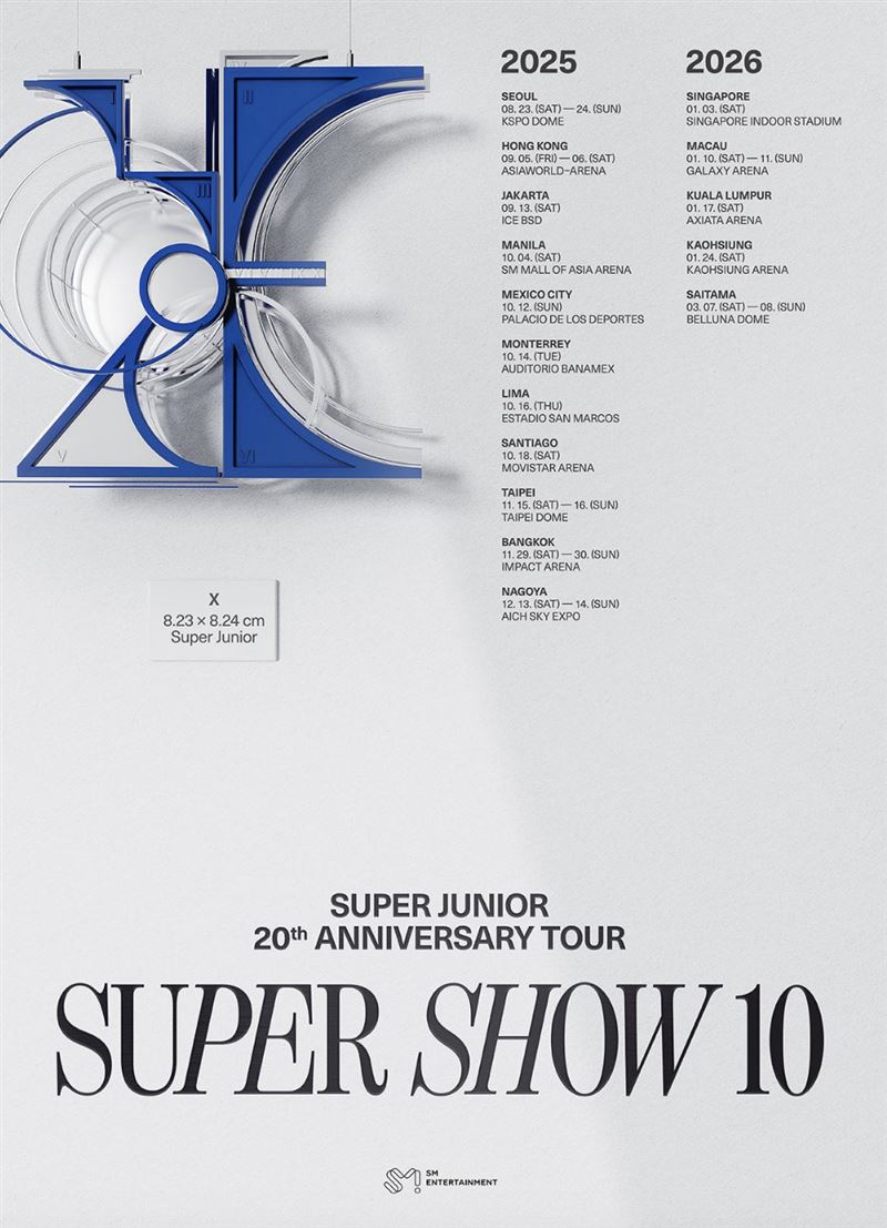 SUPER JUNIOR將在11月15、16日登上臺北大巨蛋。(圖/翻攝自臉書)