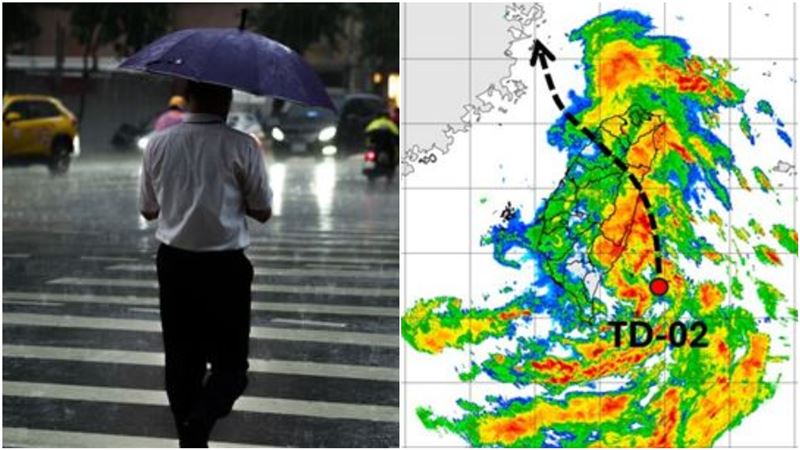「蝴蝶殘骸」今晚花蓮登陸　4地區炸雨