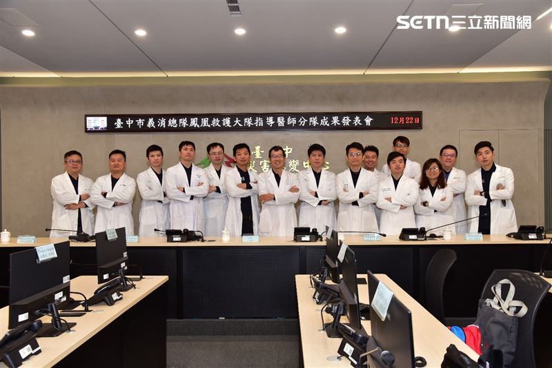台中市指導醫師義消分隊可提供24小時線上醫療指導服務。(圖/台中市消防局提供)