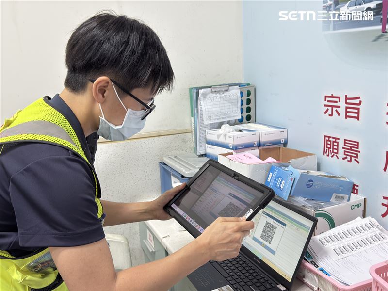 台中市消防局主導建置QR Code病患資料掃描系統。(圖/台中市消防局提供)