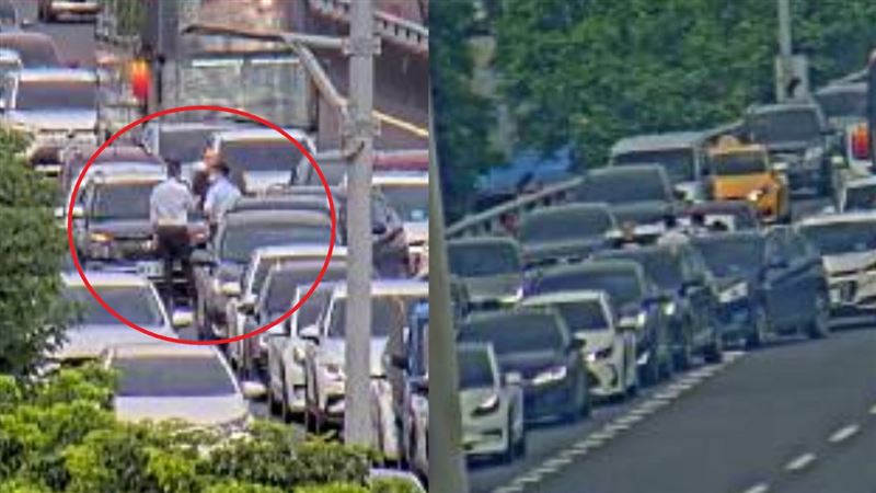 新/超塞畫面曝!國道追撞…秒變超長車龍