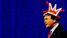 ▲全美串聯反川普示威遊行取名NO KINGS。（圖／翻攝自NO KINGS網站） 