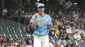 ▲米蕭羅斯基（Jacob Misiorowski）13日迎來大聯盟初登板，生涯投出的前3球全都超過100英里。（圖／美聯社／達志影像）