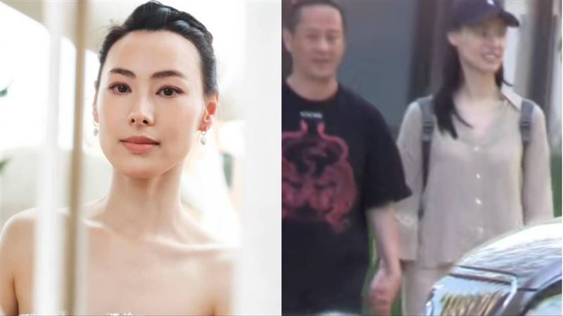 梁洛施(左)和馬浴柯傳出戀情。(圖/翻攝自微博)