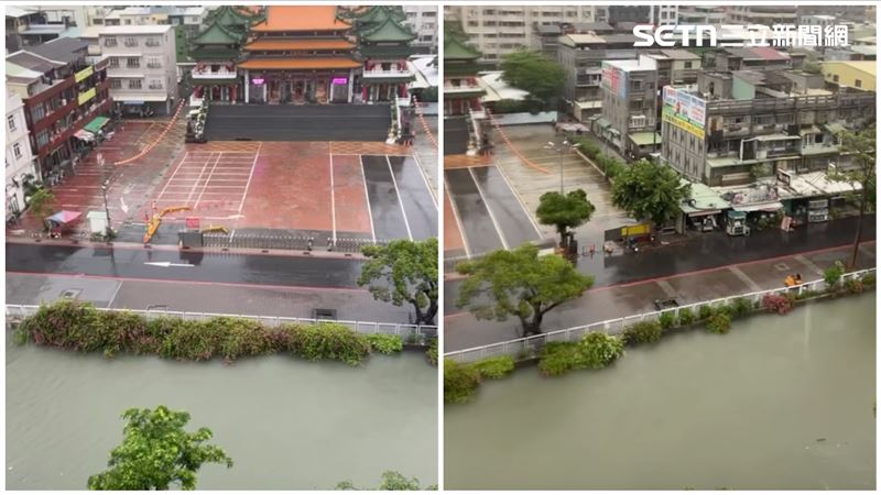 愛河支線暴漲快淹　網灌陳其邁：求放假！