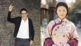 徐貴櫻（右）曾跟秦漢（左）有一段情。（圖／翻攝自微博）