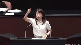 ▲陳昭姿怒喊有本事就把立法院廢掉。（圖／翻攝畫面）