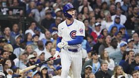 ▲克羅-阿姆斯壯（Pete Crow-Armstrong）擊出的全壘打球距離好球多達20.6公分。（圖／美聯社／達志影像）