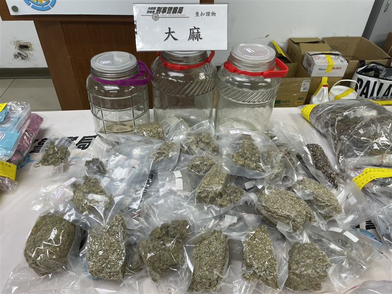 警方查扣大麻軟糖、巧克力,預估市價約2000萬。(圖/翻攝畫面)