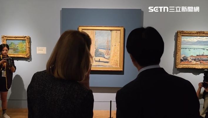 賴清德看展。（圖／翻攝畫面）