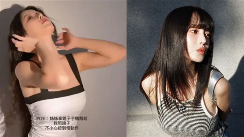 蔡瑞雪側臉撥髮照被部分網友質疑「鼻子變尖」進廠維修。(圖/翻攝自IG)