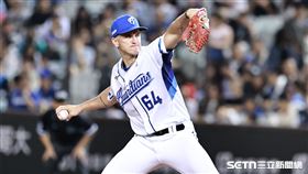 ▲中職36年例行賽，富邦悍將先發投手布坎南。（圖／記者劉彥池攝影）