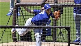 ▲大谷翔平11日進行手術後第3次的實戰投打練習（Live BP）。（圖／美聯社／達志影像）