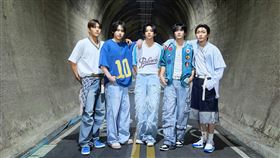 DKB 5天4夜低調快閃台中取景拍攝（左起）準序、GK、D1、E-CHAN、YUKU。（圖／FU Entertainment提供）