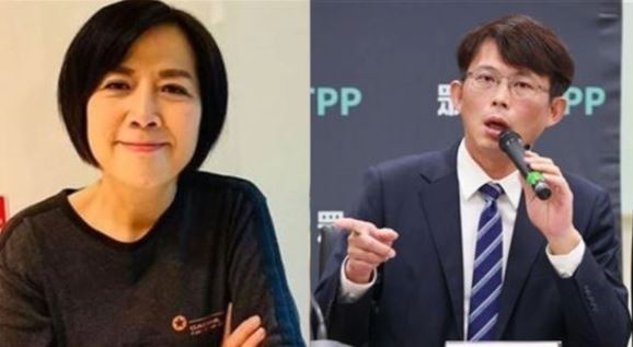 國民黨挺黃國昌(右)廢監察院,黃智賢轟失心瘋。(圖左翻攝自黃智賢臉書、圖右民眾黨提供)