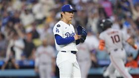 ▲山本由伸單場挨2轟包括1發滿貫砲。（圖／美聯社／達志影像）