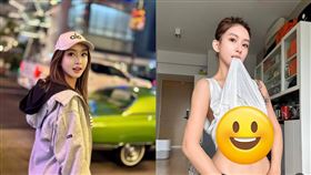 劉子儀掀衣曝真實身材。（圖／翻攝自劉子儀IG）