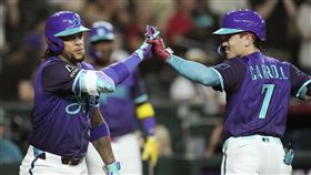 ▲卡洛爾（Corbin Carroll）本季第20轟出爐。（圖／美聯社／達志影像）