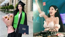 有「平交道女神」稱號的性感百大DJ藍星蕾。（圖／翻攝自amberna_official IG）