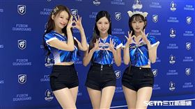 ▲富邦悍將李雅英、南珉貞、李珠珢。（圖／記者張沛嘉攝影）