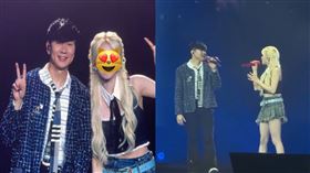 ▲林俊傑首爾場嘉賓是女團i-dle的中國籍成員宋雨琦。（圖／翻攝自微博）