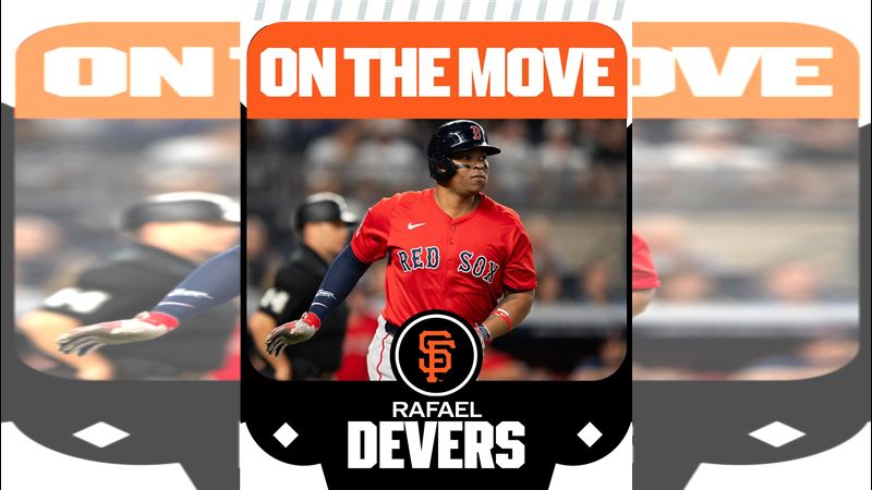 戴佛斯（Rafael Devers）16日被紅襪交易到巨人。（圖／翻攝自MLB X）