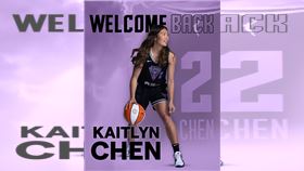 ▲台裔後衛陳紫柔（Kaitlyn Chen）回鍋金州女武神。（圖／翻攝自X平台 @valkyries）