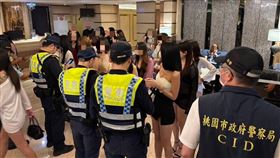 桃園分局,臨檢,勤務,陪酒,酒店KTV（圖／翻攝畫面）