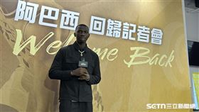 ▲「台灣黑豹」阿巴西返台回歸中信特攻。（圖／記者蔡厚瑄攝影）