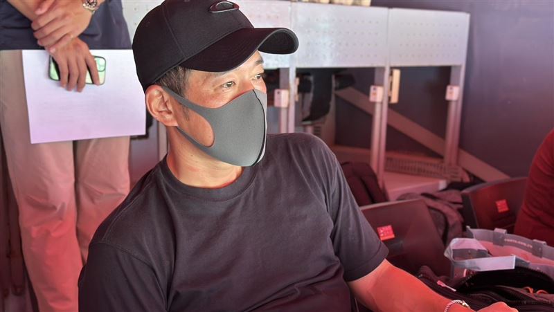 中信兄弟總教練平野惠一到場觀察測試會。(圖/中華職棒提供)