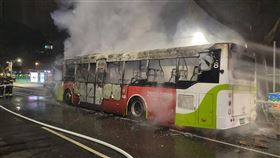 北市,公車,起火,長庚醫院。（圖／翻攝畫面）