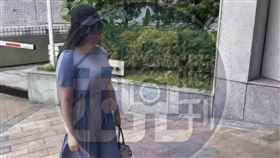 宋姓女子（圖）自稱替王文洋產子，索10億元和解金遭拒後至法院出庭。（劉志原攝）