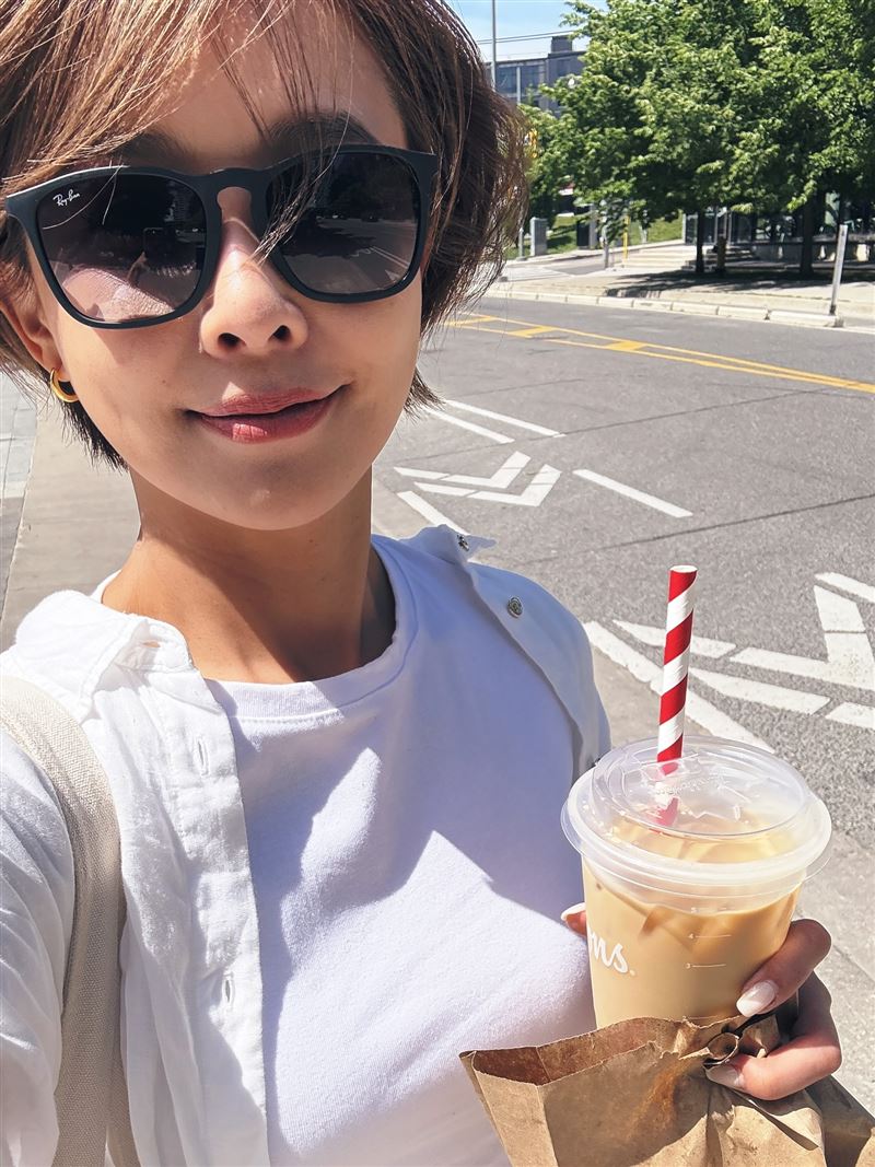 吳婉君曬出自拍狀態依然很好。（圖／翻攝自臉書）