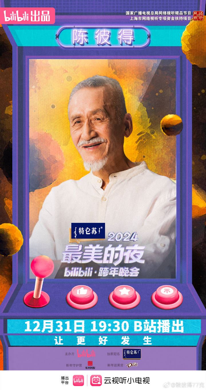 陳彼得近年活躍於中國演藝圈,活動演出邀約不少。(圖/翻攝自陳彼得微博)