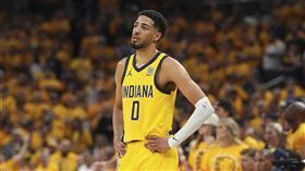 ▲哈利柏頓（Tyrese Haliburton）G5只拿4分。（圖／美聯社／達志影像）