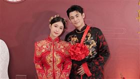 藝人陳奕與紀曦晨今（14）日在文華東方酒店舉行訂婚儀式。（圖／達騰娛樂提供）