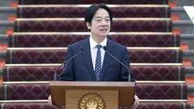 賴清德總統發表執政周年談話。（圖／總統府提供)