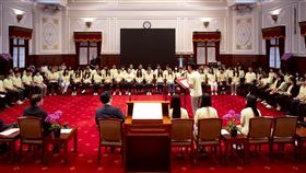 賴清德總統今（17）日接見「青年海外志工服務隊代表」。（圖／總統府提供)