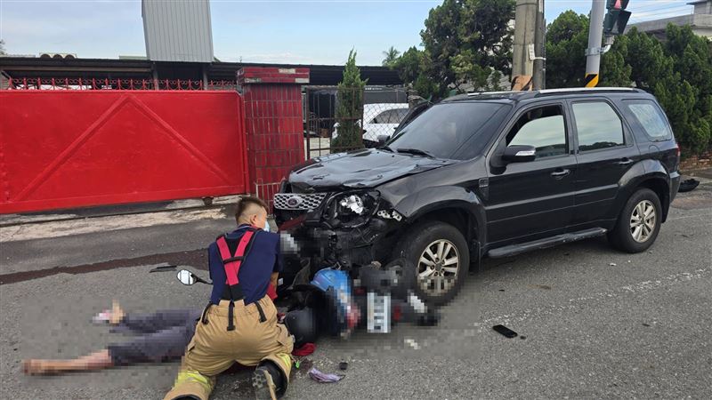 沈姓母女出門上工碰上死劫，詳細車禍原因仍待警方釐清。（圖／翻攝畫面）