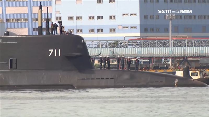 台船澄清凸起處為「被動測距聲納」保護罩。(圖/翻攝畫面)