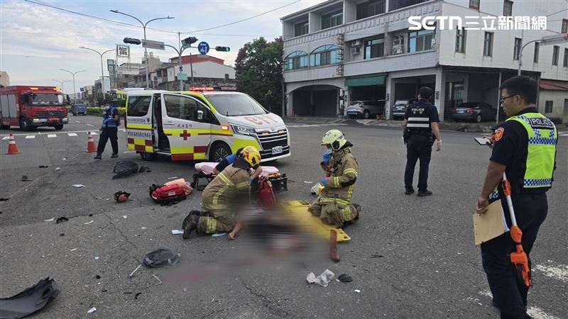 沈姓母女出門上工碰上死劫，詳細車禍原因仍待警方釐清。（圖／翻攝畫面）