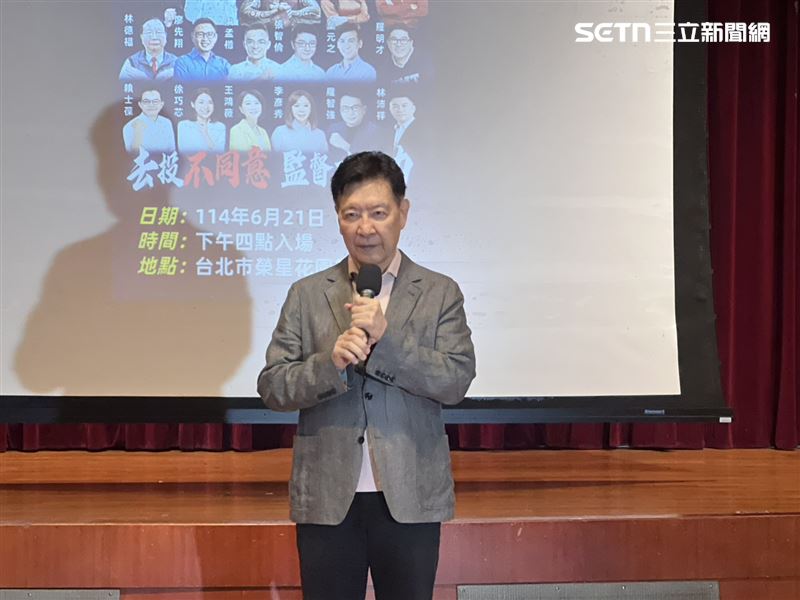 趙少康18日評論國安簡報破局。(圖/記者蘇晏男攝影)
