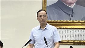 ▲0618朱立倫國民黨中常會發表談話。（圖／記者蘇晏男攝影）